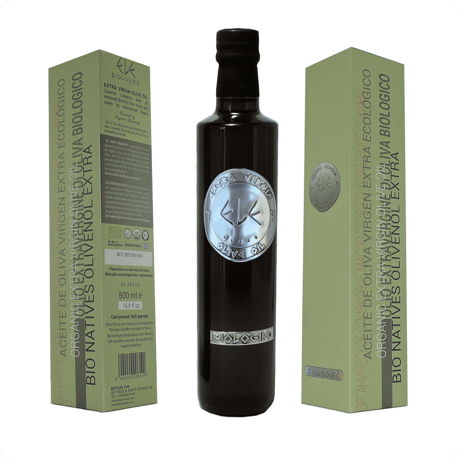 Ele EVOO Biologiko Extra Virgin Olive Oil 500ml