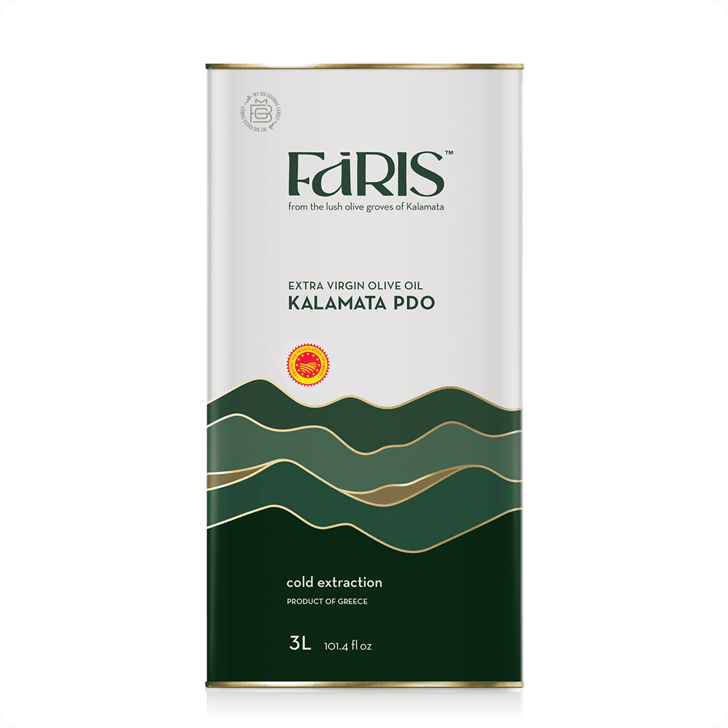FARIS Extra Virgin Olive Oil KALAMATA PDO 3L
